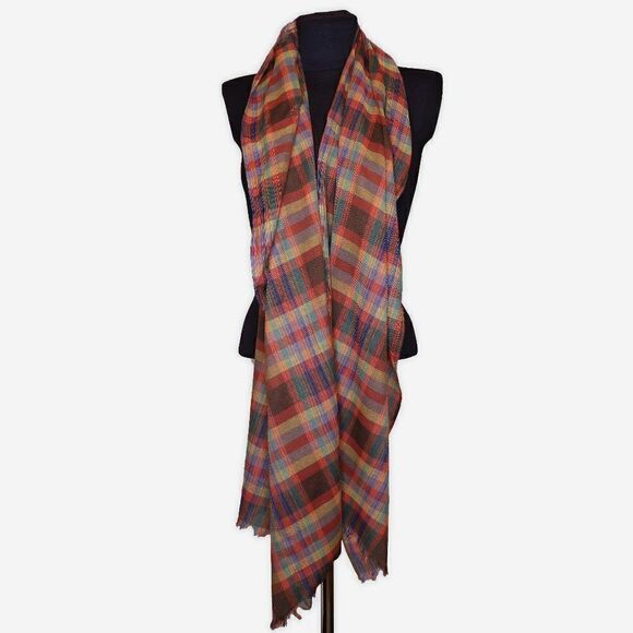 American Eagle Plaid Scarf - Picture 1 of 4